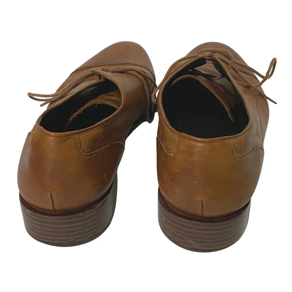 Cole Haan Mens Grand OS Cap Toe Leather Oxford British Tan Academia Career 8.5 M